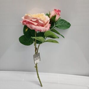Raz Imports, Lot Of 6 - 14" PINK GARDEN ROSE SPRAY, Home Decor, Wedding Decor‎
